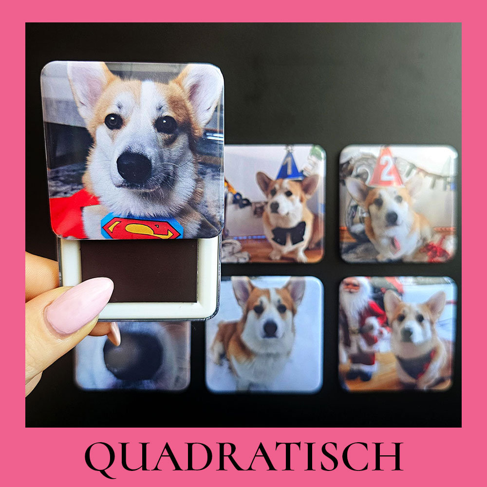 Kühlschrankmagnete - personalisierte Fotomagnete  – Individuell anpassbar für jeden Anlass