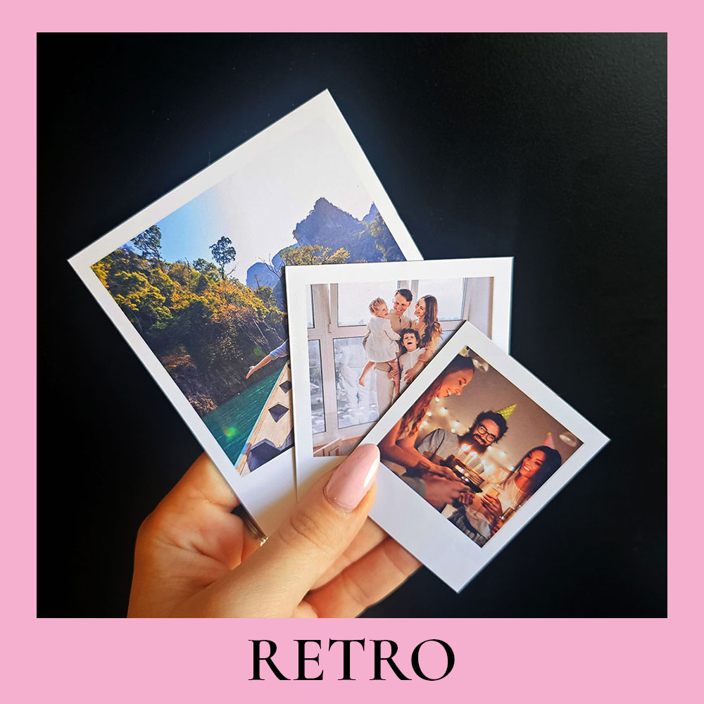 Flexible Fotomagnete Retro in verschiedenen Größen – Individuell anpassbar für jeden Anlass