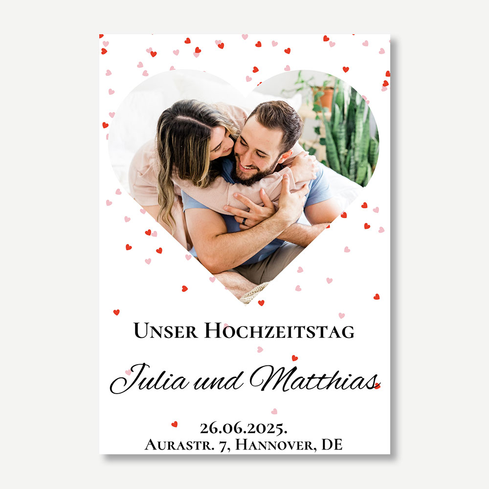 Flexible Fotomagnete - Hochzeitseinladung 04
