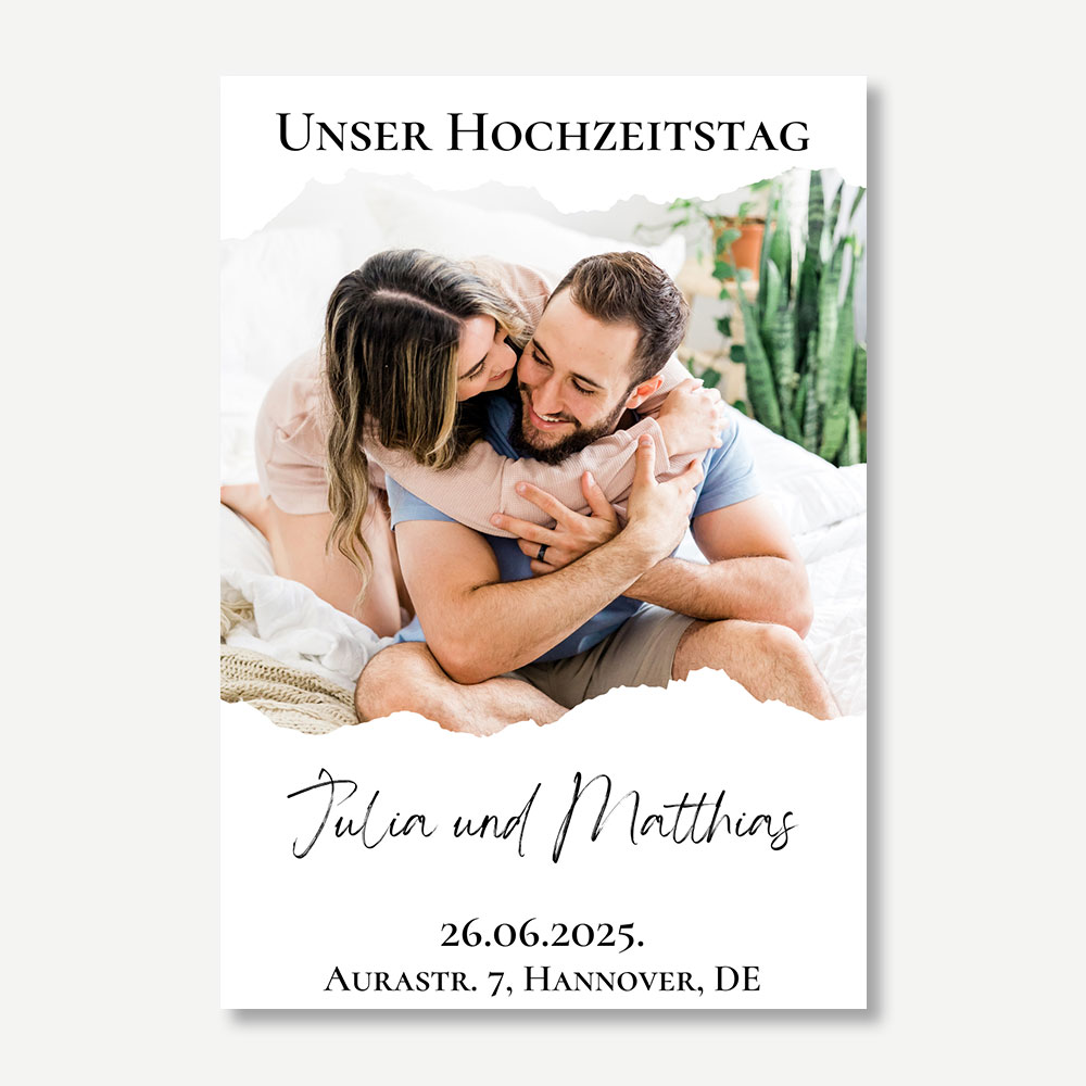 Flexible Fotomagnete - Hochzeitseinladung 05