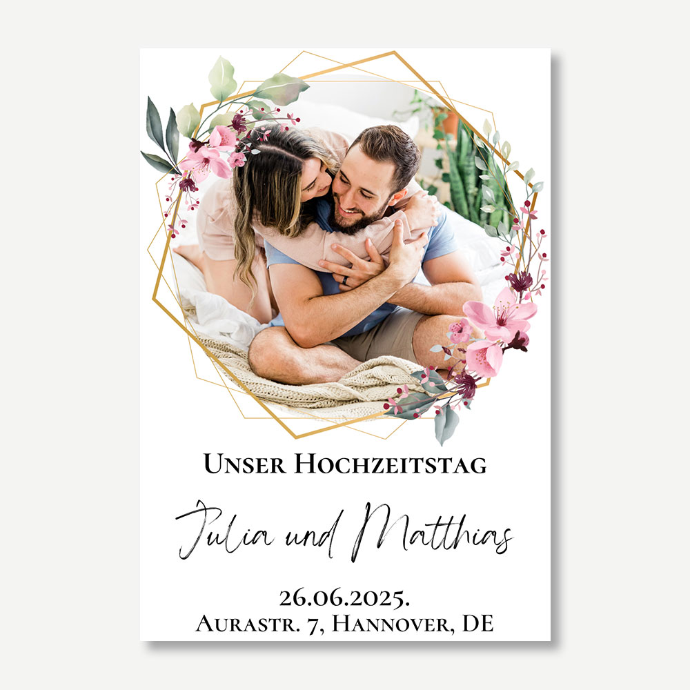 Flexible Fotomagnete - Hochzeitseinladung 07