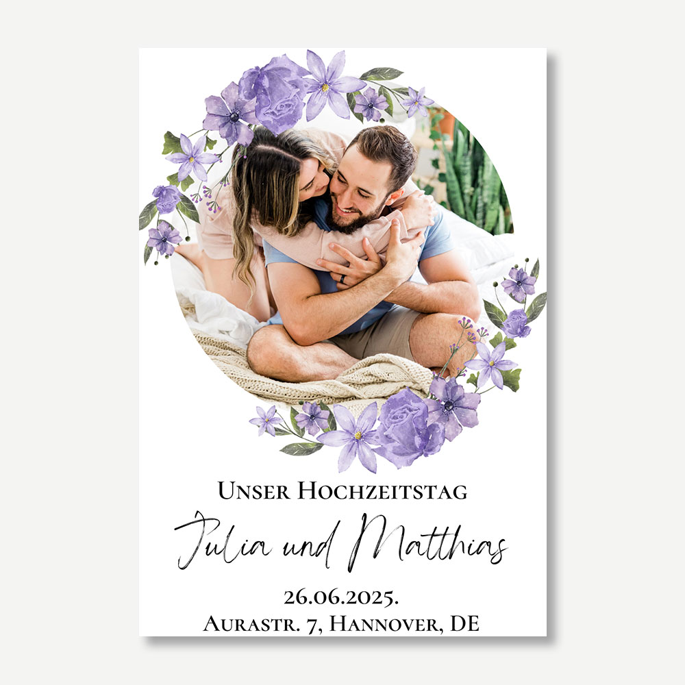 Flexible Fotomagnete - Hochzeitseinladung 09