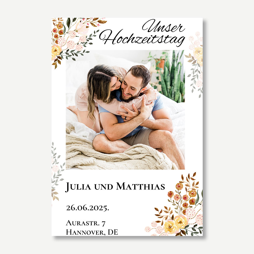 Flexible Fotomagnete - Hochzeitseinladung 25